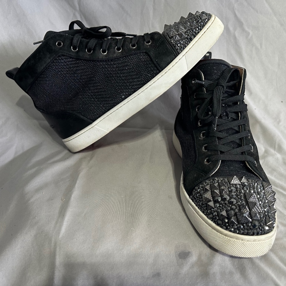 Christian Louboutin  Mixkeolouis Flat W/GLIT WET/ TR size 9.5 mens EU sz 42.5